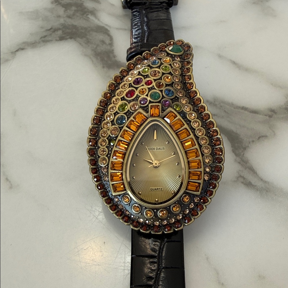 Heidi Daus B8391 crystal paisley women’s wristwatch